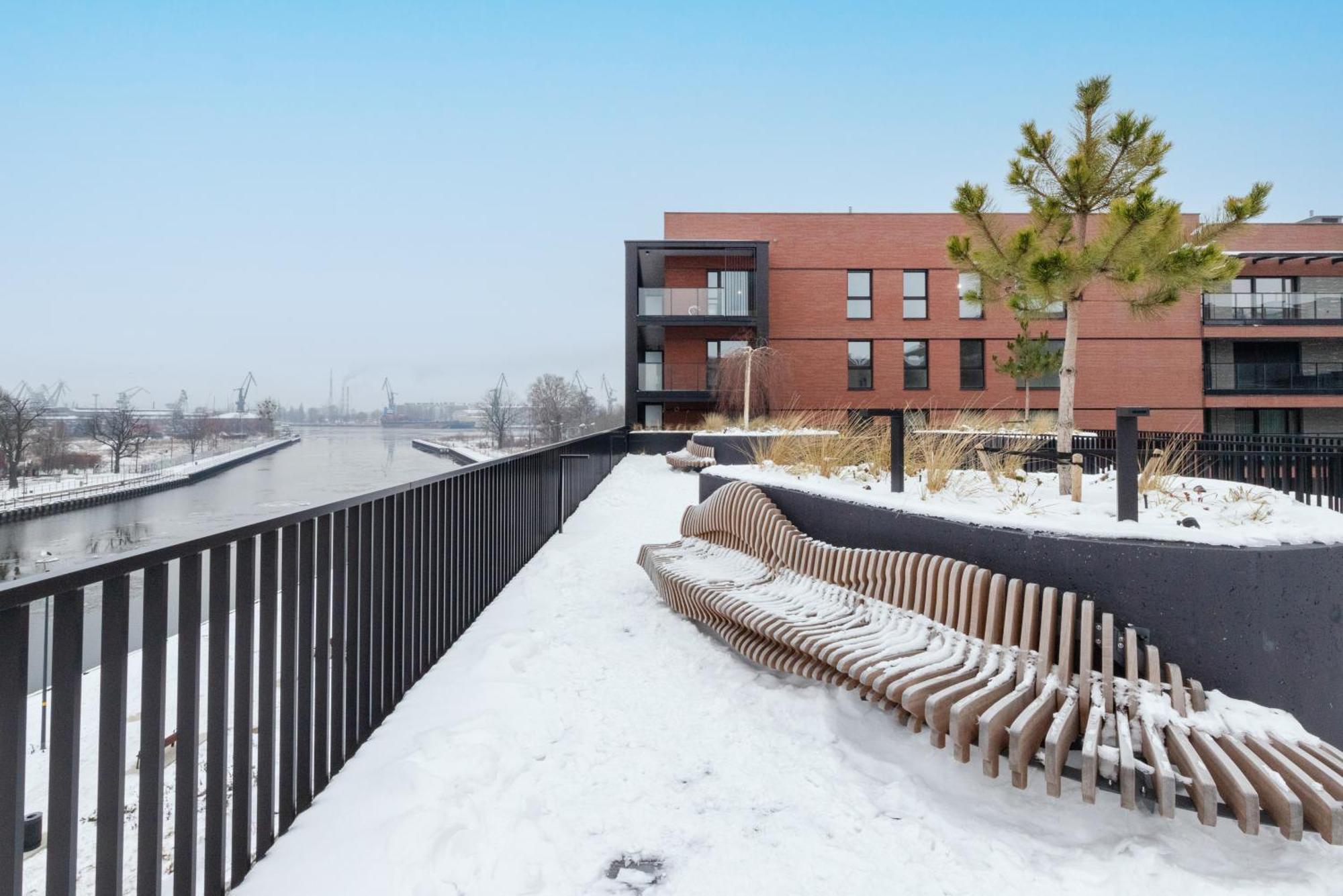 Sienna Grobla Apartment With View Of The Motlawa Terrace & Sauna, Gym By Noclegi Renters Gdansk Bagian luar foto