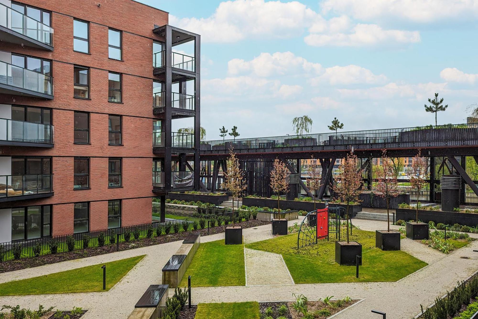 Sienna Grobla Apartment With View Of The Motlawa Terrace & Sauna, Gym By Noclegi Renters Gdansk Bagian luar foto